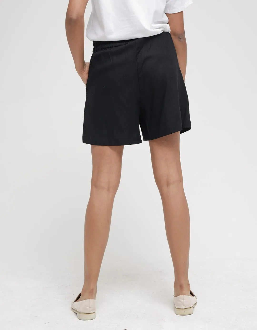 Connexion Short Pants Linen With Side Pockets