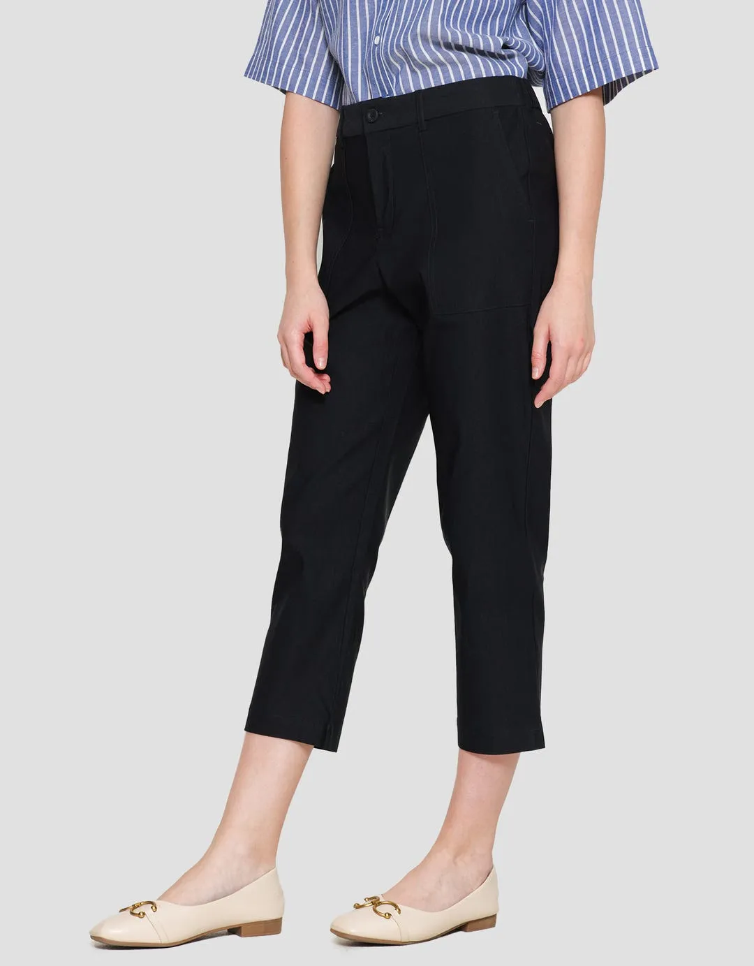 Connexion Stretch Pocket Celana Panjang Capri Wanita