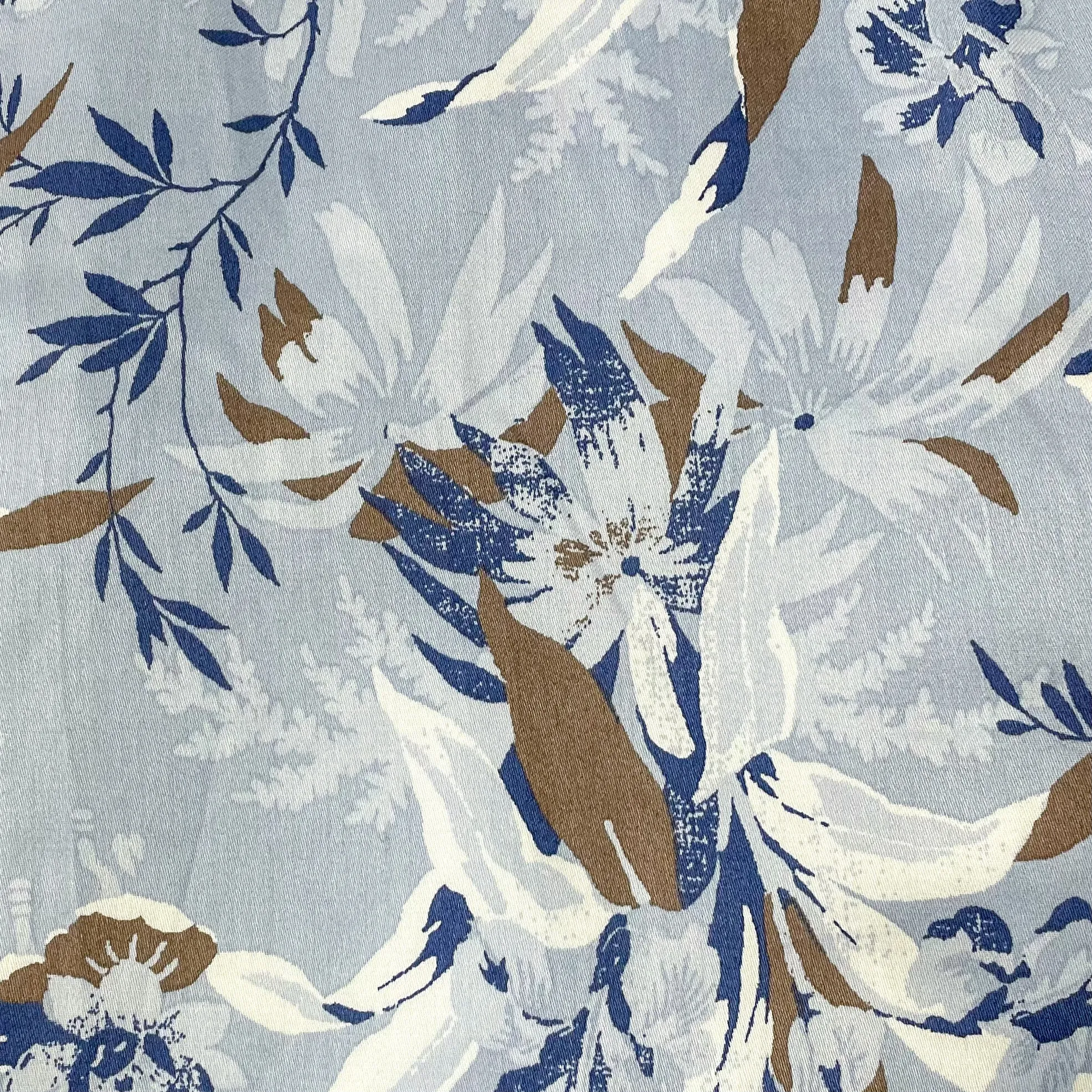Glacier Floral Jacket - Blue/Brown