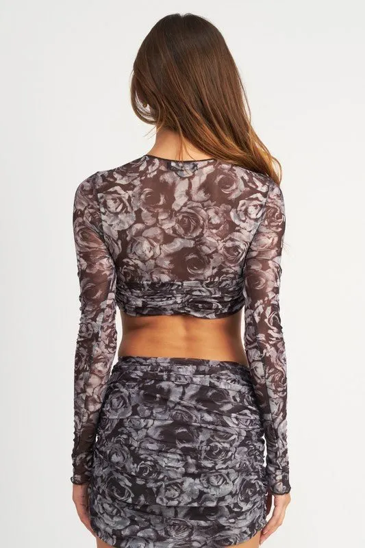Long Sleeve Crop Top