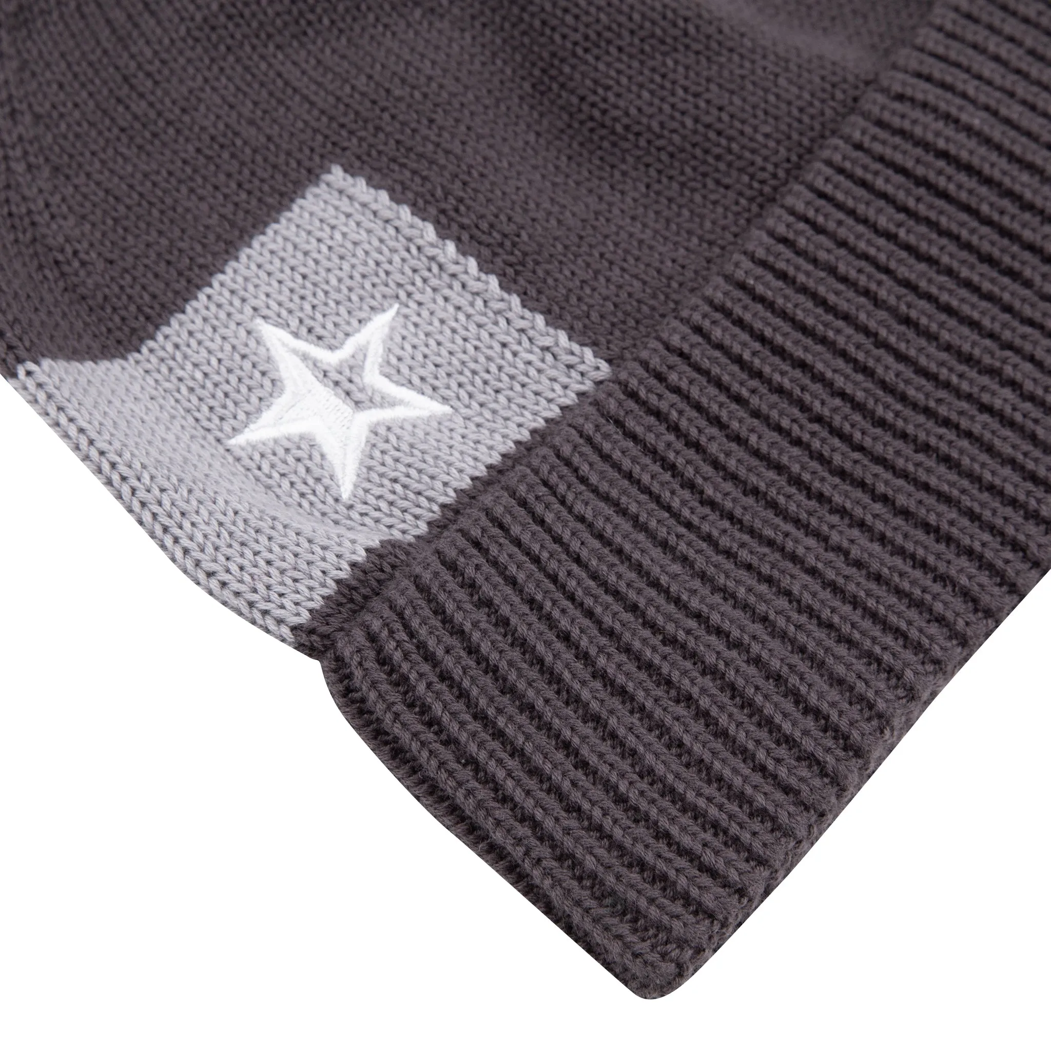 Sounder Chunky Bobble Hat - Dark Grey Marl