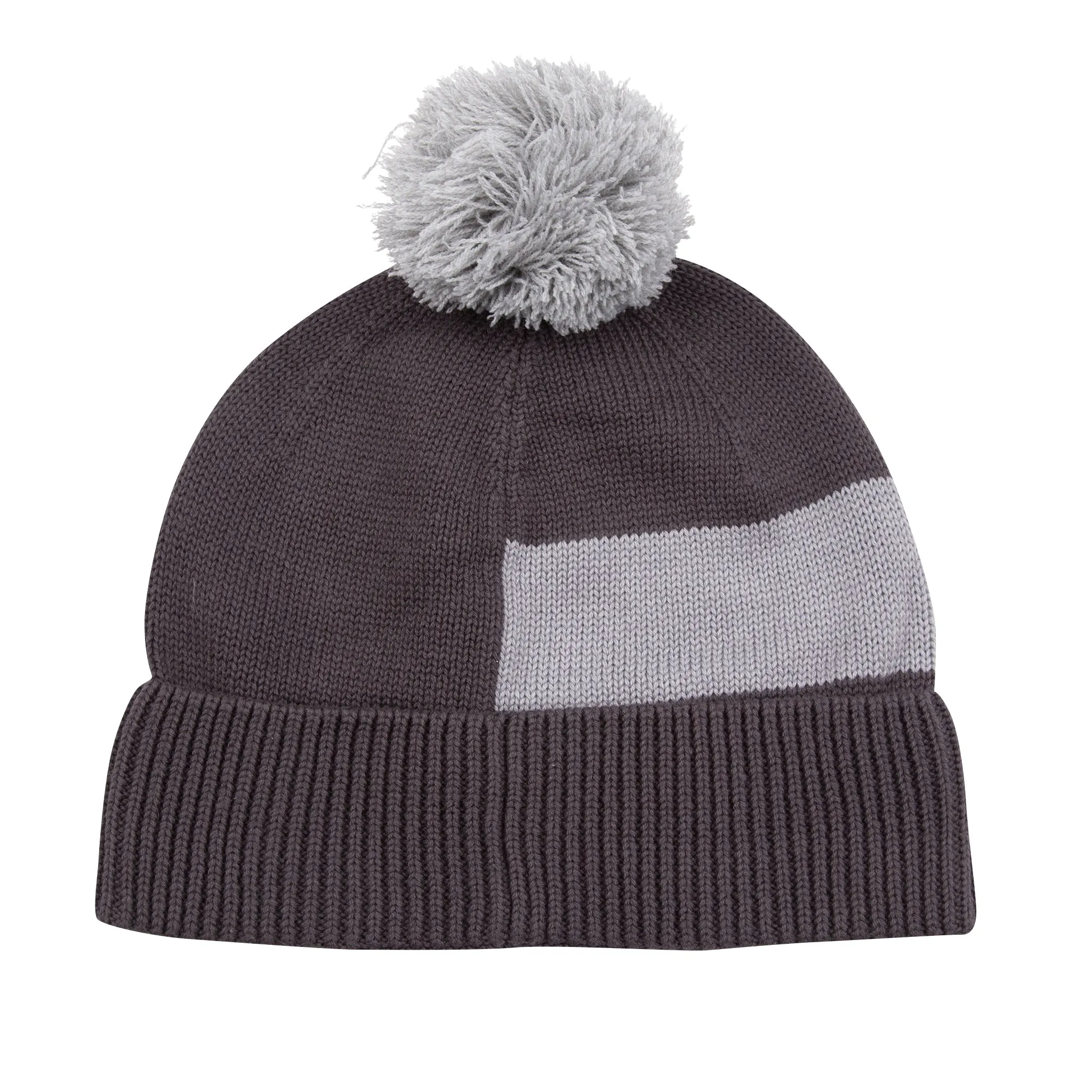 Sounder Chunky Bobble Hat - Dark Grey Marl