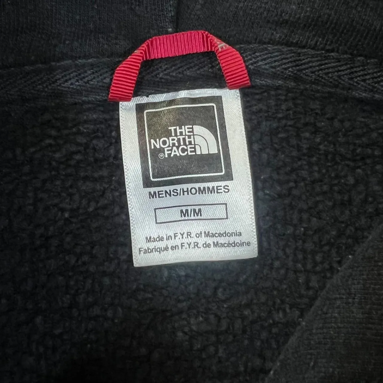THE NORTH FACE TNF Classic Embroidered Big Logo Spellout Black Pullover Hoodie